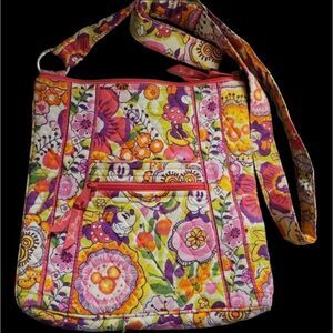 Vera Bradley Disney Parks Minnie & Mickey Mouse Bouncing Boquet Hipster Bag